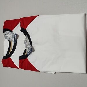 Set of 2,NWT SzL Tommy Bahama Red, Blue and White Boys Long Sleeve Tees